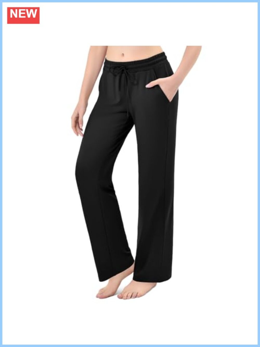Women's Wide Leg Sweatpants Joggers with Pockets Drawstring Athletic Lounge